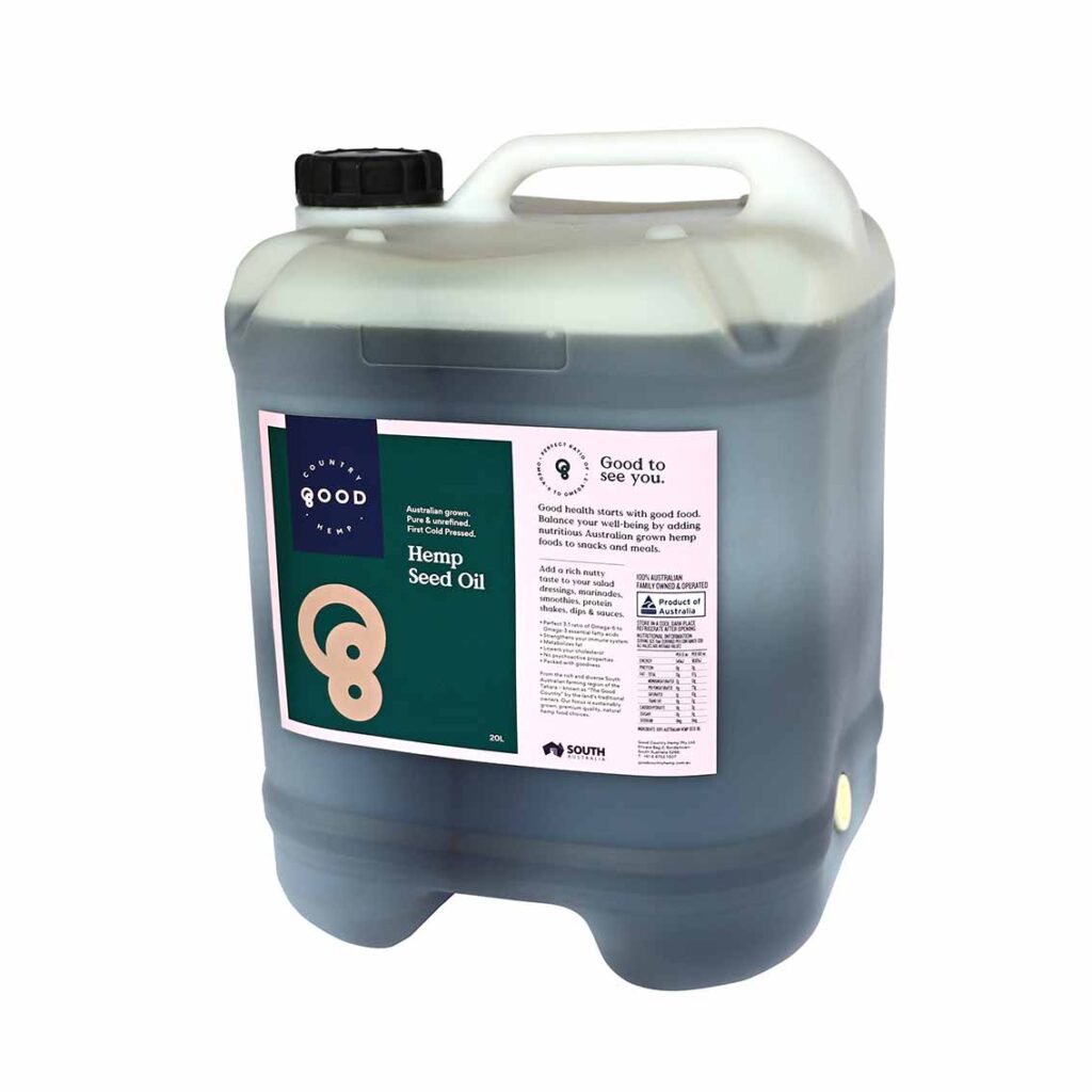 Hemp Seed Oil 20L Good Country Hemp